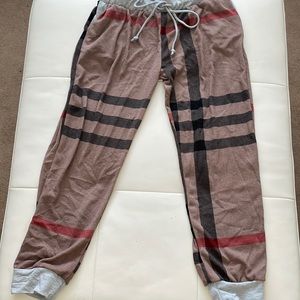 NEVER WORN Heimish USA plaid lightweight joggers w/pockets!
